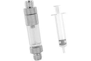 Begonia CO2 Blasenzähler, CO2 Regler Blasenzähler mit Rückschlagventil, CO2-Blasenzähler - Schnelle Wasserbefüllung, CO2 Druckminderer Regulator für Aquaristik, Bepflanzte Aquarien (Doppelter Kopf)