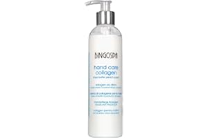 Colágeno para el cuidado de las manos para secar las manos, enrojecimiento, grietas e irritación melocotón y manteca de karité 280 g BINGOSPA