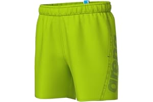 ARENA Fundamentals Logo Jr Boxer R Pantalones Cortos de Playa Niños (Pack de 1)