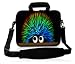Produktbild Luxburg® Design Laptoptasche Notebooktasche Sleeve mit Schultergurt und Fach für 15,6 Zoll, Motiv: Igel Undercover