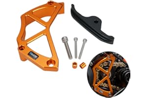 NICECNC Orange Case Saver Chain Guard Front Sprocket Cover Compatible with KTM 790 Adventure S & R models 2019-2023,790 Duke 2018-2023,890 Duke 2020-2023,890 Adventure S & R models 2021-2023