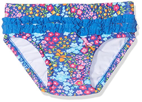 DIMO-TEX Sun Windelbadehose UV-Schutz 50, Pañal de natación para Bebés, AOP Blumen, 6 Mes
