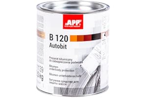 AUTO-PLAST PRODUKT App B120 Autobit - Protección bituminosa para chasis de Coche | Pintura antigravilla con propiedades antioxidantes, fonoabsorbentes, antirruido y anticorrosivas para aplicar con Pincel | 1,3 kg