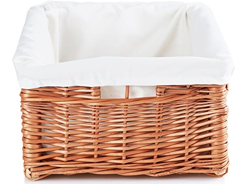 Garronda Aufbewahrungskorb Weidenkorb SZU_W (M – 45 cm x 30 cm x 16 cm) - 3