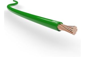 AUPROTEC Cavo Elettrico unipolare 1.5 mm² Filo Elettrico per Auto Moto autocarro 5m o 10m Selezione: (10m Metri 1.5 mm² Filo di Rame, Verde)