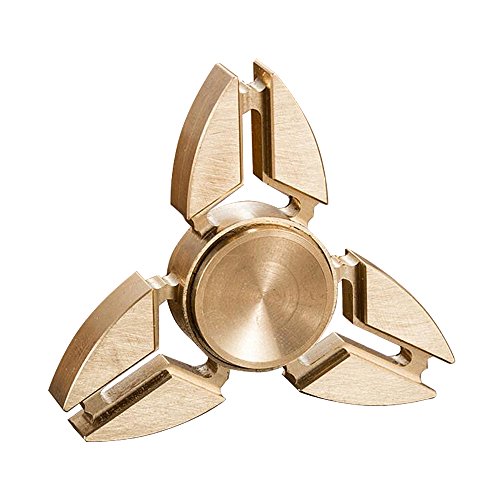 Hand Spinner High Speed Aluminum Alloy Fidget Toys for ADD ADHD Stress Anxiety and Autism for Adults and Children(Golden)