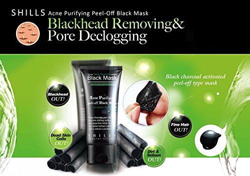 Shills 100% ORIGINAL – Korean Skin Therapy – Active Charcoal peel-off Black Mask (50ml) - 4