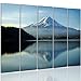 Produktbild Feeby. Leinwandbild - 5 Teile - Bilder Wand Bild Wandbilder Kunstdruck XXL, 5-Teilig, Typ C, 300x140 cm, BERGE, NATUR, BLAU