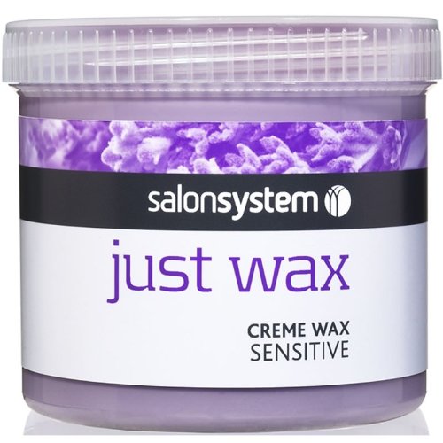 Salon System Just Wax Sensitive Cream Wax with Aloe Vera and Organic Lavender 450g
