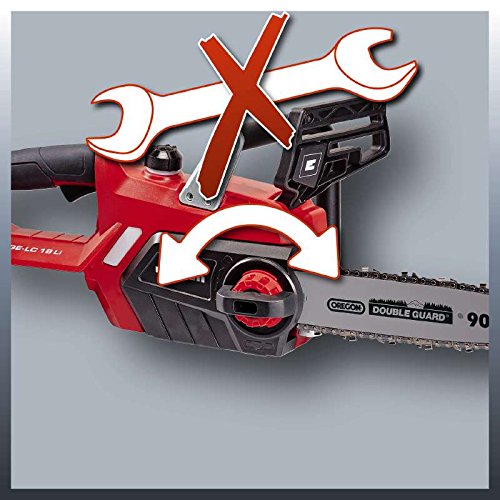 Einhell Akku Kettensäge GE-LC 18 Li Solo Power X-Change (Lithium Ionen, 18 V, 230 mm Schnittlänge, Oregon Kette und Qualitätsschwert, Kettenfangbolzen, ohne Akku und Ladegerät) - 6