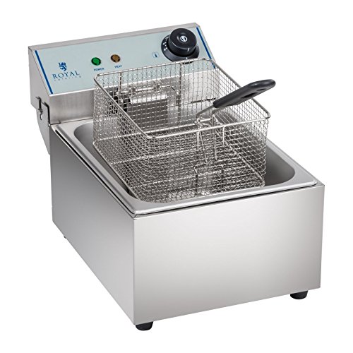 Royal Catering RCEF-10EY-ECO – Fritteuse 3200 W 10 L Max. Füllmenge Edelstahl mit Korb ECO-Modell - 2