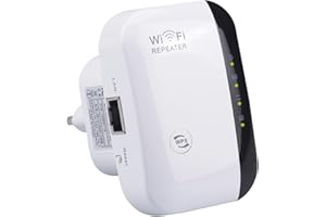 GENIE'S POEMS WLAN Verstärker WLAN Repeater, WiFi Verstärker mit WPS & Repeater/AP/Router Modus, WiFi Repeater mit Ethernet Port, Kompatibel zu Allen WLAN Geräten, MZ-F04
