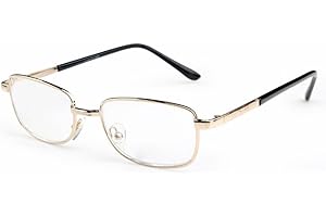 Inlefen Metallrahmen-Rechteck-Lesebrille-Weinlese eyewear mit Fall +4.00 +4.50 +5.00 +5.50 +6.00