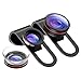 Produktbild PICTEK Fisheye-Objektiv, Objektiv, iPhone Objektiv Kit-in Clip auf Handy Objektiv Fish-Eye Kamera Kit 12 x Marco Objektiv und 24 x Super Marco Objektiv mit Mikrofaser Reinigungstuch