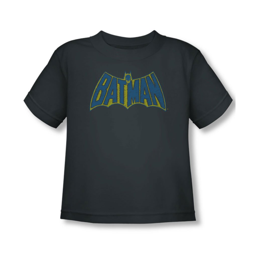 Batman-Sketch-Logo-Kleinkind-T-Shirt-in-der-Holzkohle-2T-Charcoal