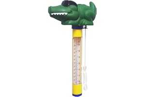 Andoer Termometr pływający do basenu, termometr wodny, pływanie, kreskówka, kształt zwierzęcia, termometry do temperatury wody ze sznurkiem do użytku na zewnątrz, do wewnątrz, basenów, spa jacuzzi, stawów rybnych