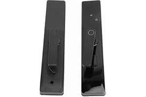 ASIXXSIX Serrure De Porte Intelligente Avec Poignée, Serrure De Porte à Empreinte Digitale Avec Entrée Sans Clé Avec Contrôle App Et Code D'accès Bouton De Porte Biométrique électronique