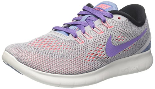 Nike Women’s Free Rn Competition Running Shoes, Grey (Wolf Grey/Work Blue/Lava Glow/Purple Earth), 3.5 UK
