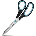 Oddy Multi purpose Scissors 8.25 Inch | Ultra Sharp Stainless Steel Blades, Soft-Grip Handles | Ideal for Office, Home, School, Art & Craft (Red)