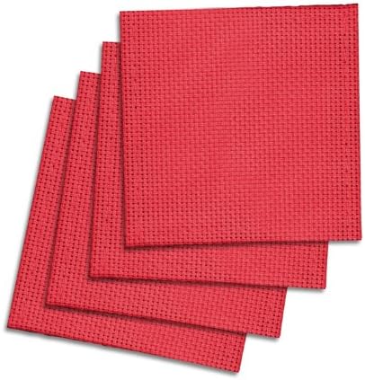 Casual Dining Red Indoor/Outdoor Pack Of 4 Coasters 4in x 4in (10x10cm)