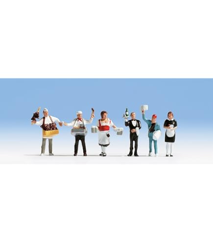 Figurines en bois pour modélisme ferroviaire à l'échelle HO