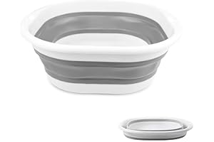 UQMIQURA Cubo de Silicona Plegable, Lavabo Portátil, Barreño Palangana de Plastico, Balde de Agua, Multiusos Lavabo Cuenco, para La Casa, en La Cocina, al Aire Libre para Campamentos y Excursiones