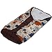 Infantastic Fleece-Winter Footmuff DIFFERENT COLOURS (Brown with Pattern (Happy Flower))