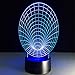 Produktbild 3D-LED-Lampen für optische Täuschung Nahes Licht, 7 ColorsTouch/Fernbedienung,USB/AA-Batterie,Schlafzimmer-Schreibtisch-Tischlampe für Kinder Erwachsene, abstraktes geometrisches Objekt