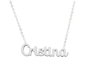 Only faith Collar para mujer con nombre personalizado Acero inoxidable Cadena colgante joya personalizada especial para amigas, novios