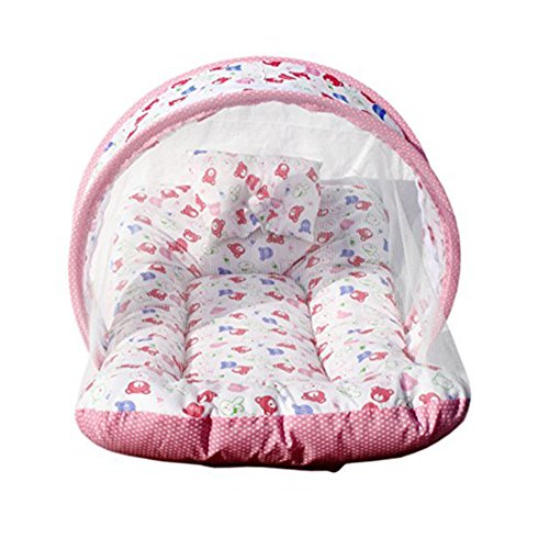 KiddosCare Baby Mattress with Mosquito Net Sleeping Bag Combo (Pink) RS.337 (58.00% Off) - Amazon KiddosCare Baby Mattress with Mosquito Net Sleeping Bag Combo (Pink) RS.337 (58.00% Off) - Amazon