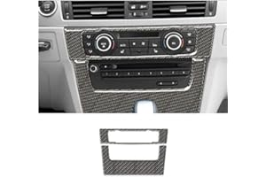 HACREYATU Pannello Centrale Consolle del Pannello CD, Trim del Pannello in Fibra di Carbonio Per B-MW E90 E92 E93 2005-2012 (Model H)