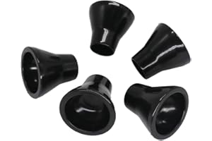 HISTAR 5Pcs Golf Ball Pick Up Retriever Putter Grip Finger Rubber Picker Tool Black