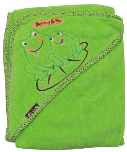 Frog Velour Hooded Towel - Green