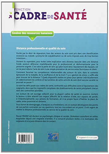 Book's Cover of Distance professionnelle et qualité du soin