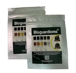 Bioguardiome All Hair Building Fiber Refill Bag ,Powder Based Hair fibers (Black, Size: 50 gm) Pack of 2