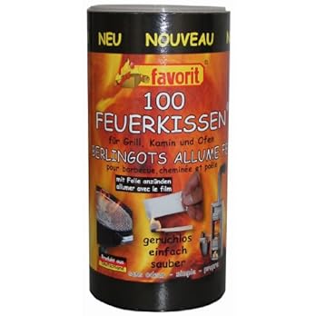 Favorit 1210 Feuerkissen 100 Er Dose Anznder Fr Grill Kamin Und Ofen