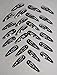 Pack of 25 - 35mm Silver Snap Hair Clips - Hair Accessories for Jewellery Makers & Craft Making