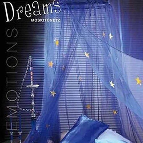 Ledyoung Mosquito Nets with Lights Bed Canopy Netting for Baby Outdoor Holiday Travelling, Blue (Blue)