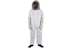 Haofy Imker Anzug Imkeranzug Imkerjacke Baumwolle mit und Hut, Belüftet Imker Anzug Set (Imkerjacke + Imkeranzug Hose + + Hut) für Herren und Damen (XL)