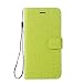 Produktbild Chreey Sony Xperia XZ1 Hülle, Premium Stoff Oberfläche Design Handyhülle mit Magnetverschluss Flip Case, Standfunktion und Kartenschlitz Cover Schutzhülle Ledertasche [Grün]