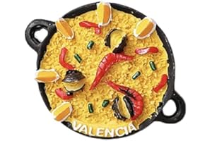 WEDARE MAGNET SOUVENIR 3D Risotto Valencia Spanien Kühlschrank Kühlschrank Magnet Tourist Souvenirs Handmade Harz Handwerk Magnetischen Aufkleber Home Küche Dekoration Reise Geschenk