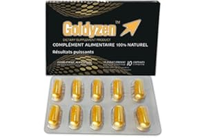 GÉNÉRIQUE Goldyzen Complexe de Ginseng - Complément alimentaire 100% à base de plantes, stimulant l'endurance et la puissance – Nouvelle Formule pour hommes - 10 Gélules(Paquet de 1)