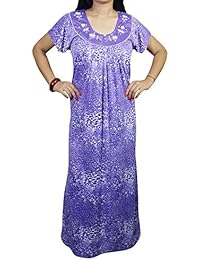 Indiatrendzs Women's Hosiery Cheetah Print Nightwear Nighty (Free Size)
