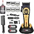 WMARK NG-8030 Ultra premium Professional 7000-9000 RPM 8 Speed level Hair Clipper Set 6 Guide Comb & 5 Taper Lever extra blade set Cleaning Brush Hair Brush Hair Sticker 2500 battery 200 min, Model 31