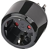 Adaptador de viaje Conector de tierra/Italia Conector de tierra => Italia
