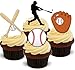 Produktbild BASEBALL MISCHUNG - 12 essbare hochwertige stehende Waffeln Kuchen Toppers - BASEBALL MIX