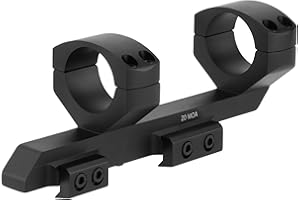 ToopMount 30mm Telescope Mount, 20 MOA Angle Compensation Dual Ring Monocular Mount, High Profile Offset Viewfinder Mount Base Fit 21mm Picatinny, Cantilever Optics Mount, 1.53 in Center Height