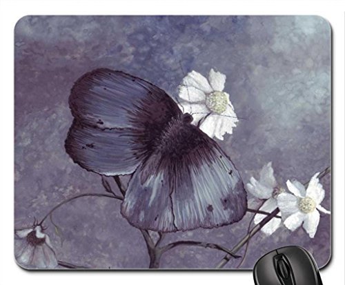 Preisvergleich Produktbild Schmetterling auf Echinacea Mauspad, Mousepad (Schmetterlinge Mauspad) #011