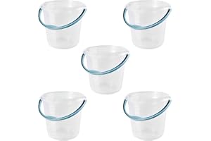 Keeeper, Mika Hink Med Integrerad Mätskala Och Ergonomiskt Handtag, 5 Stycken, 10 L, Naturligt