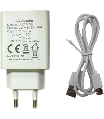 COMBO Caricatore ricarica rapida 12W 2.4A + CAVO USB-TYPE/C FAST CHARGER